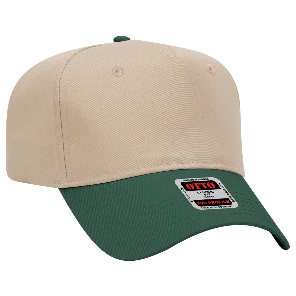 OTTO CAP 5 Panel Mid Profile Baseball Cap-AKD Ink