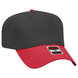 OTTO CAP 5 Panel Mid Profile Baseball Cap-AKD Ink
