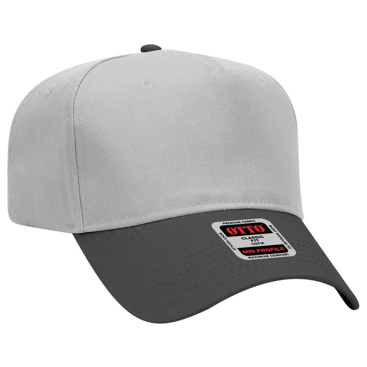 OTTO CAP 5 Panel Mid Profile Baseball Cap-AKD Ink