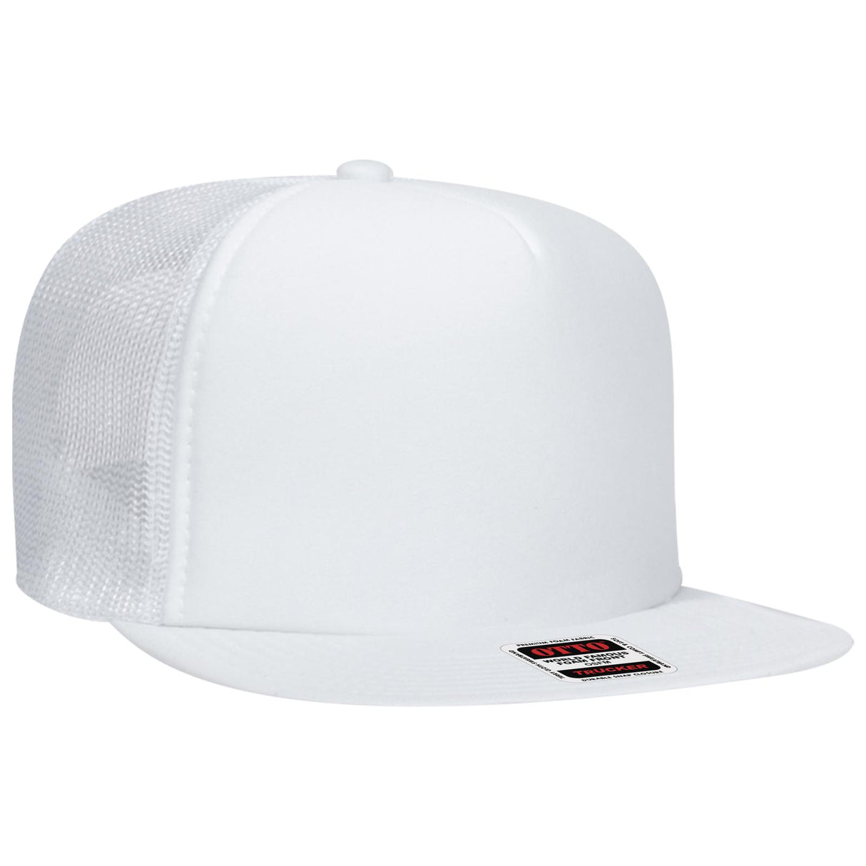 OTTO CAP "OTTO SNAP" 5 Panel High Crown Mesh Back Trucker Snapback Hat-AKD Ink