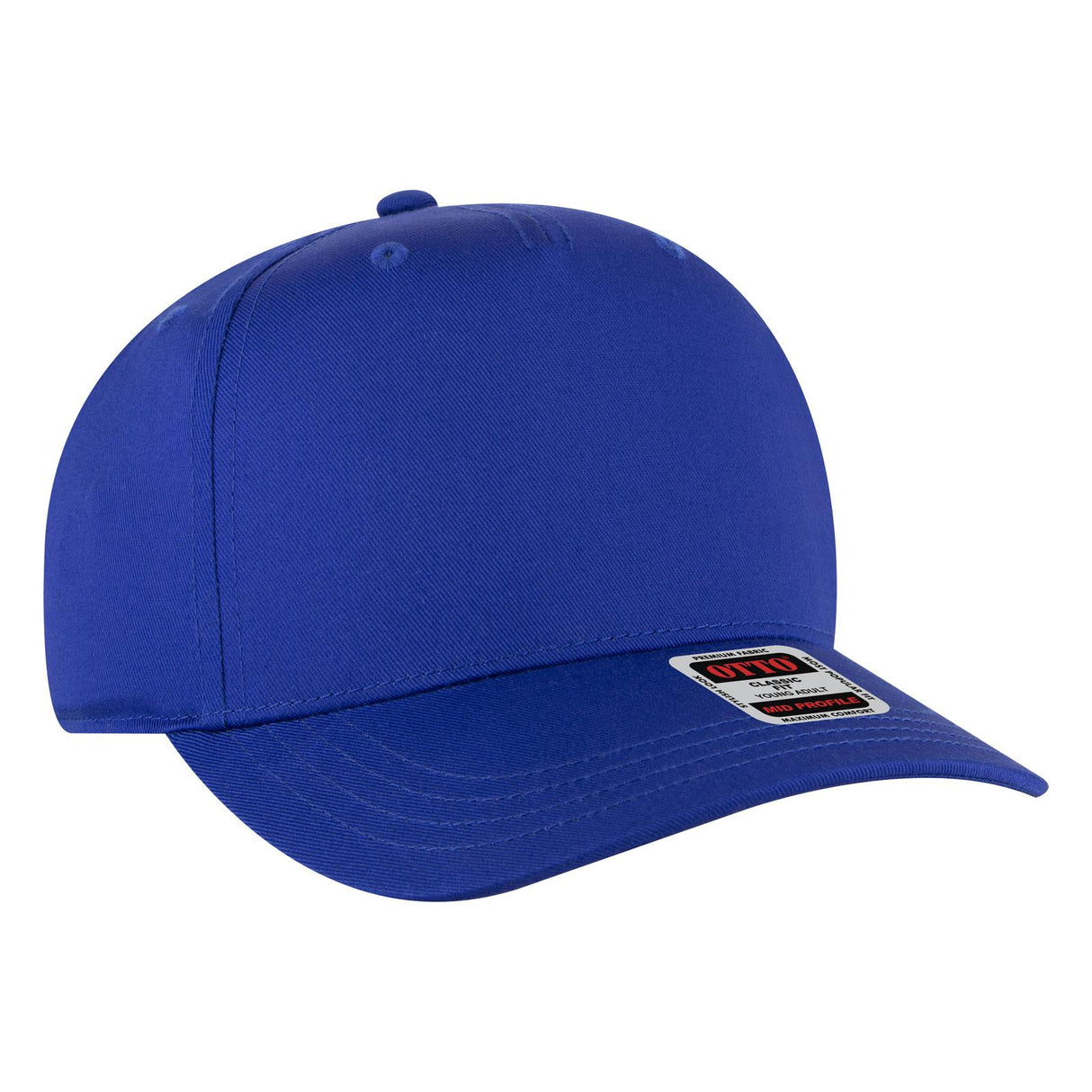 OTTO CAP 5 Panel Mid Profile Baseball Cap-AKD Ink