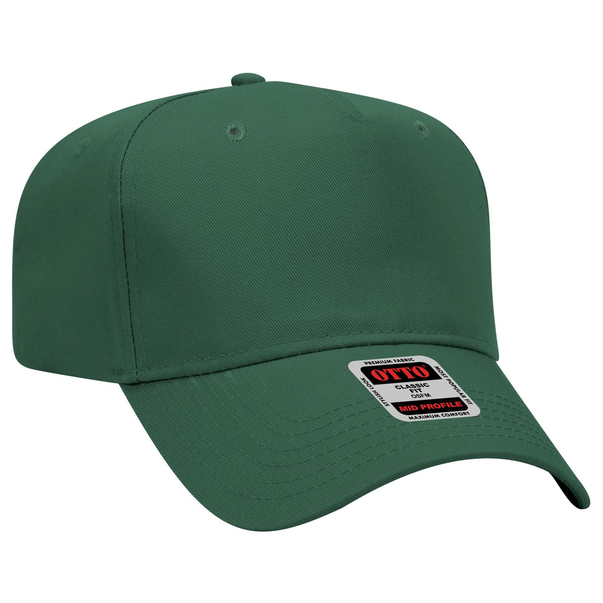 OTTO CAP 5 Panel Mid Profile Baseball Cap-AKD Ink