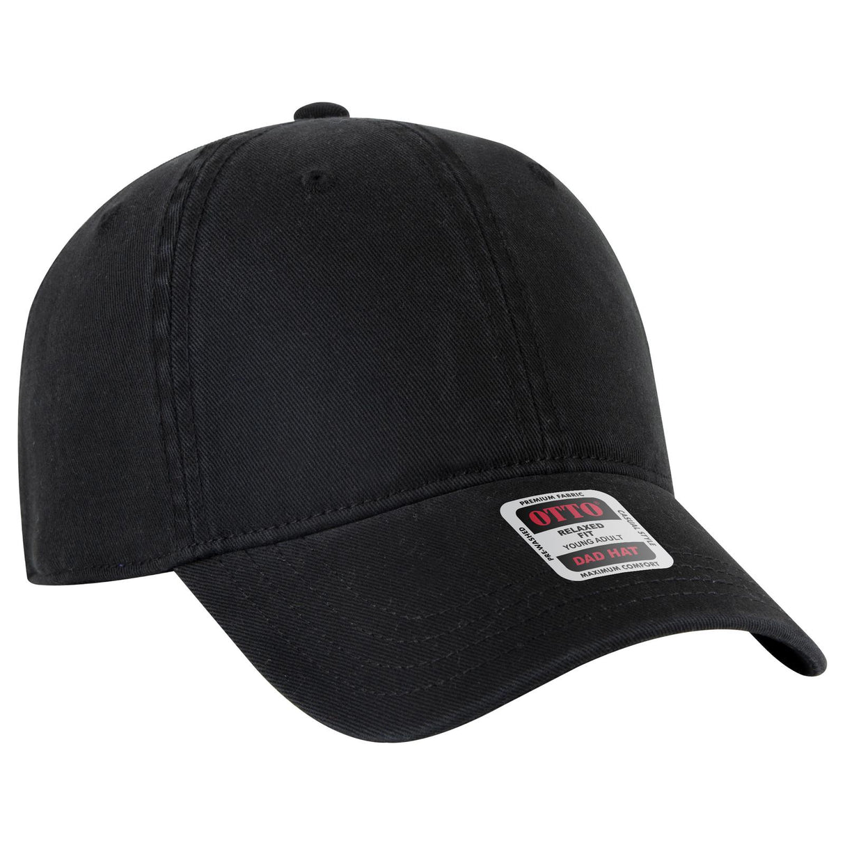 OTTO CAP 6 Panel Low Profile Dad Hat-AKD Ink