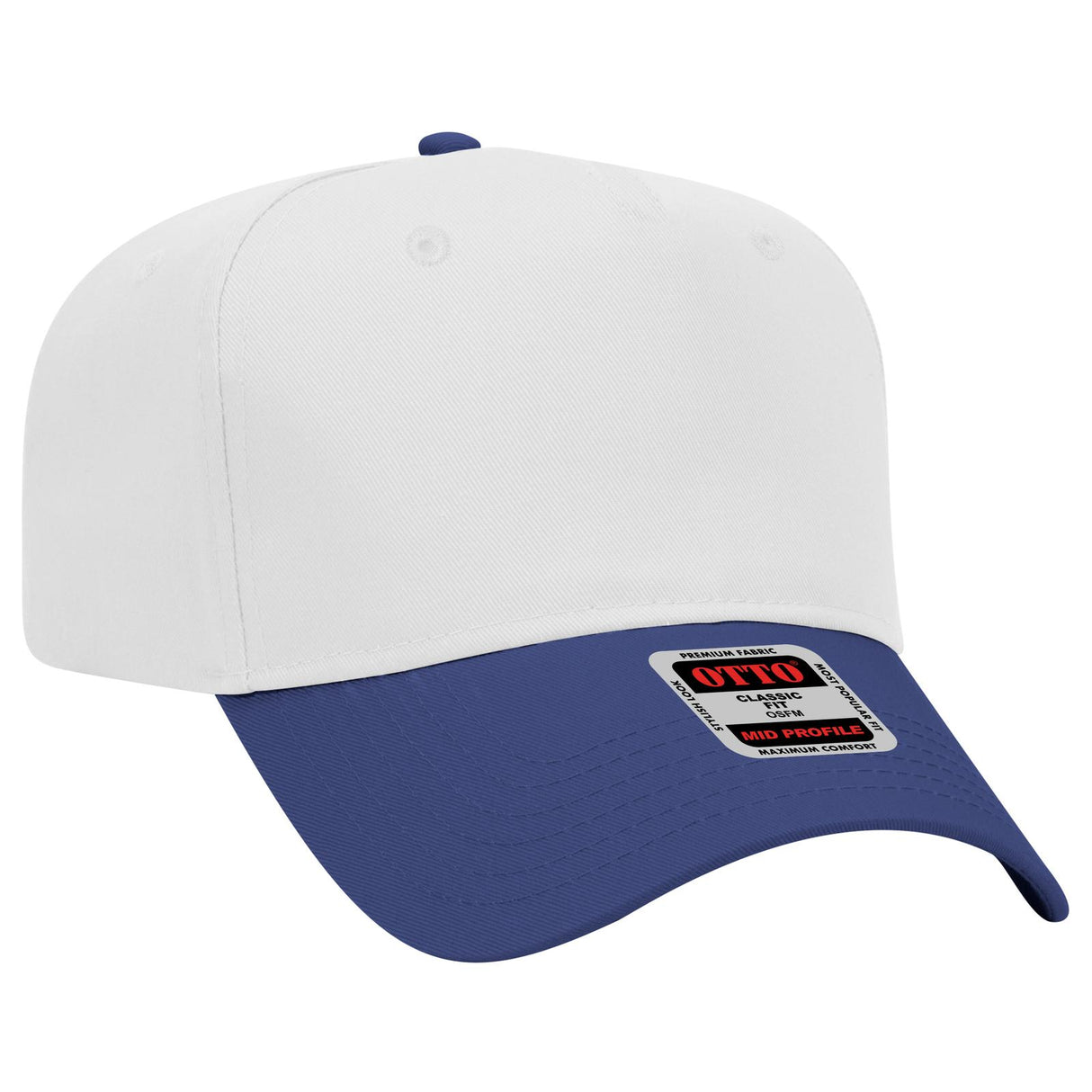 OTTO CAP 5 Panel Mid Profile Baseball Cap-AKD Ink