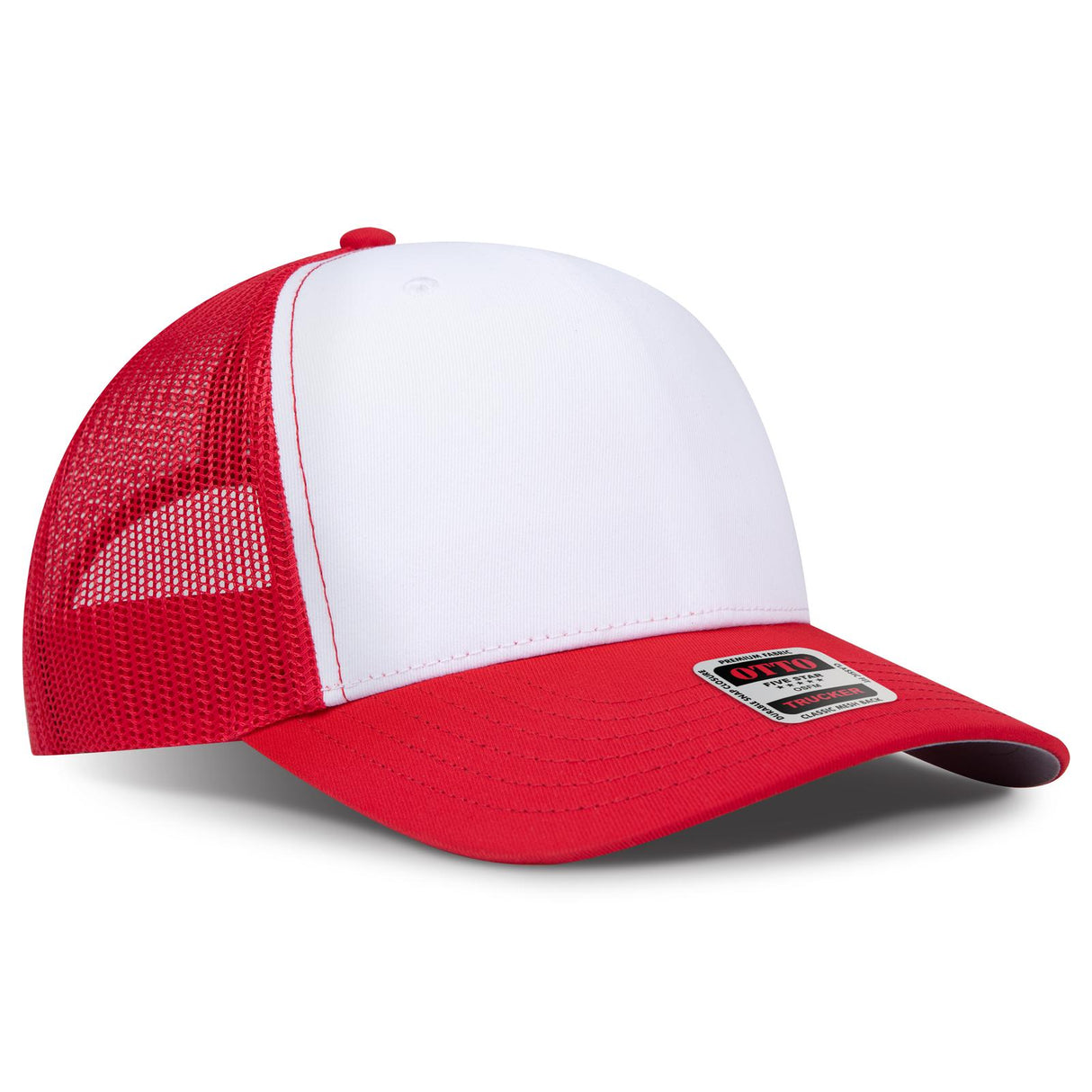 OTTO CAP Seamless 6 Panel Mid Profile Mesh Back Trucker Hat-AKD Ink