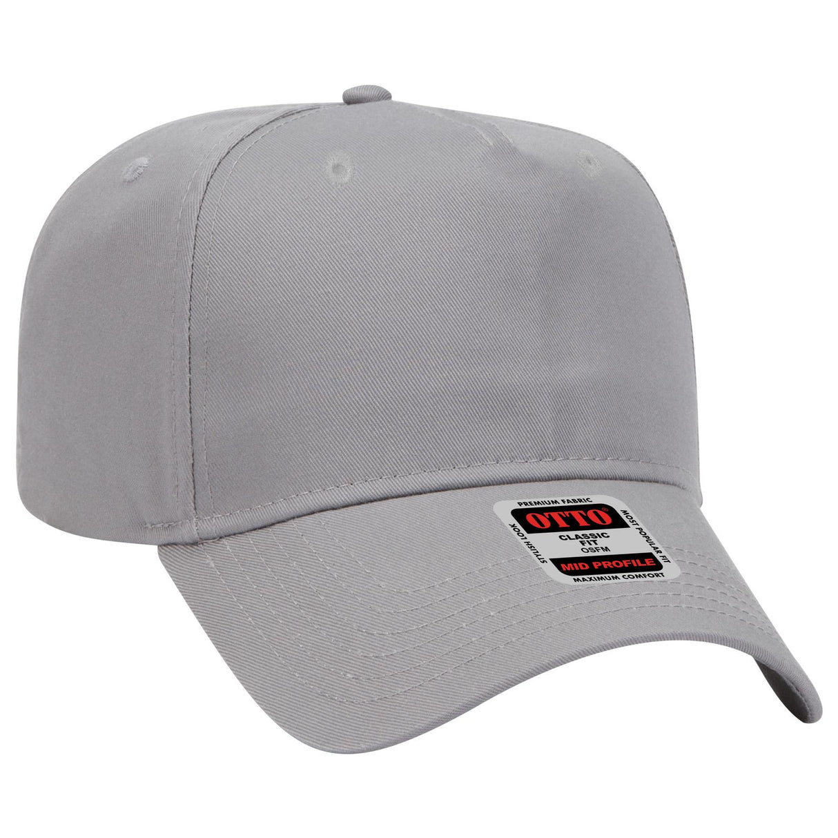 OTTO CAP 5 Panel Mid Profile Baseball Cap-AKD Ink