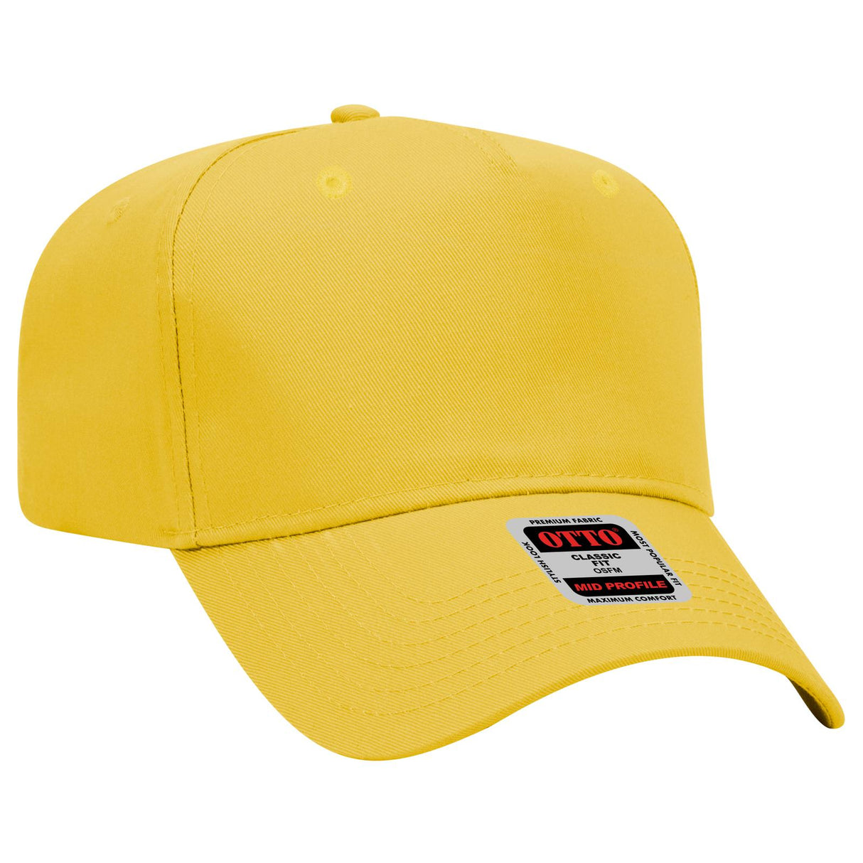 OTTO CAP 5 Panel Mid Profile Baseball Cap-AKD Ink