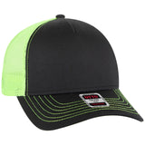 OTTO CAP 5 Panel Low Profile Mesh Back Trucker Hat-AKD Ink