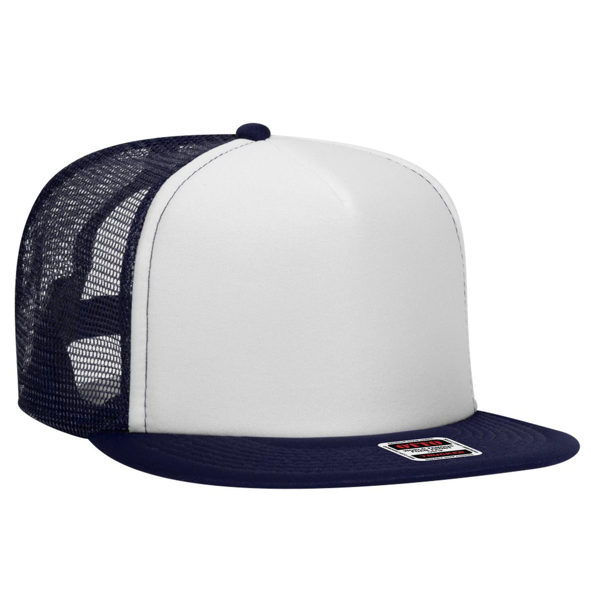 OTTO CAP "OTTO SNAP" 5 Panel High Crown Mesh Back Trucker Snapback Hat-AKD Ink