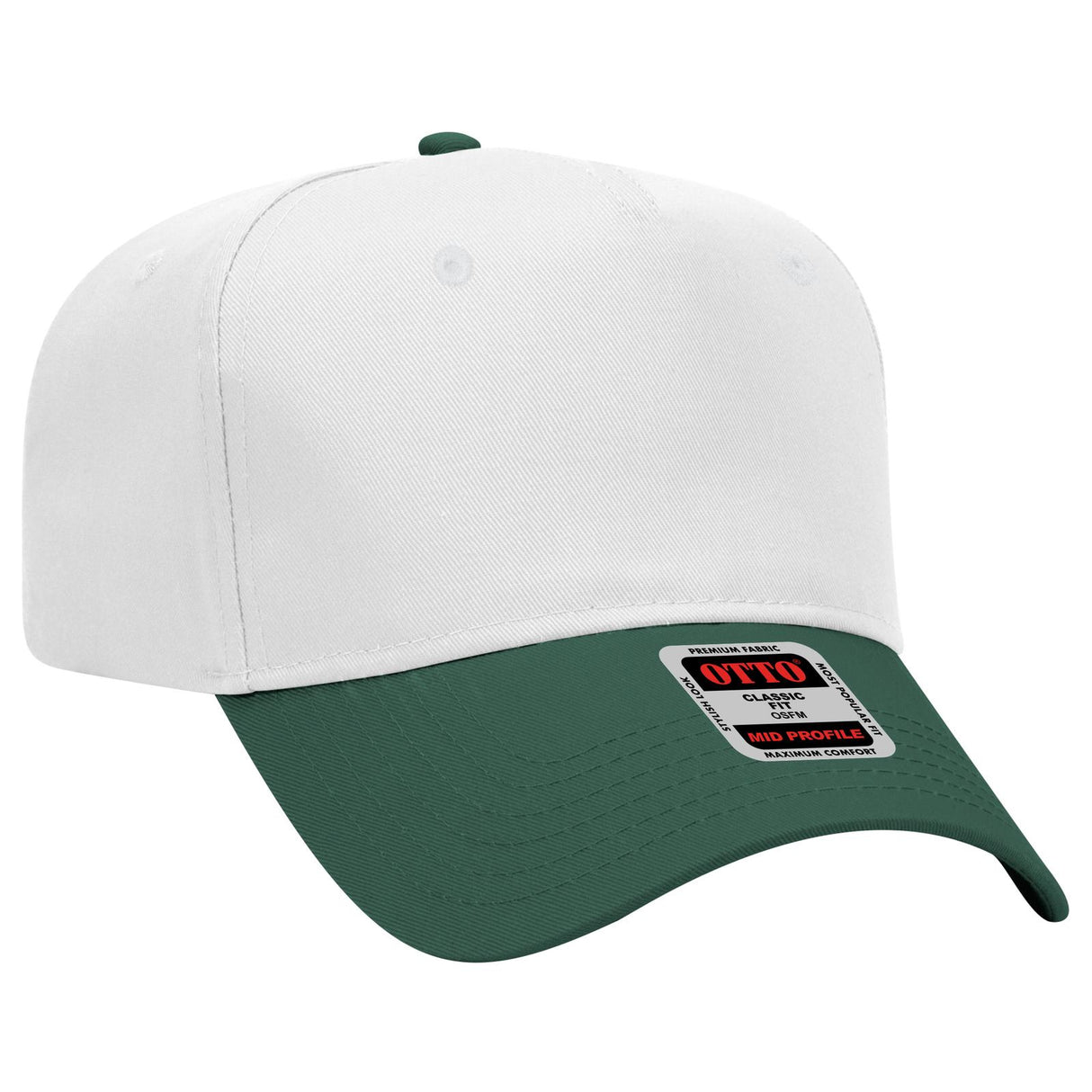 OTTO CAP 5 Panel Mid Profile Baseball Cap-AKD Ink