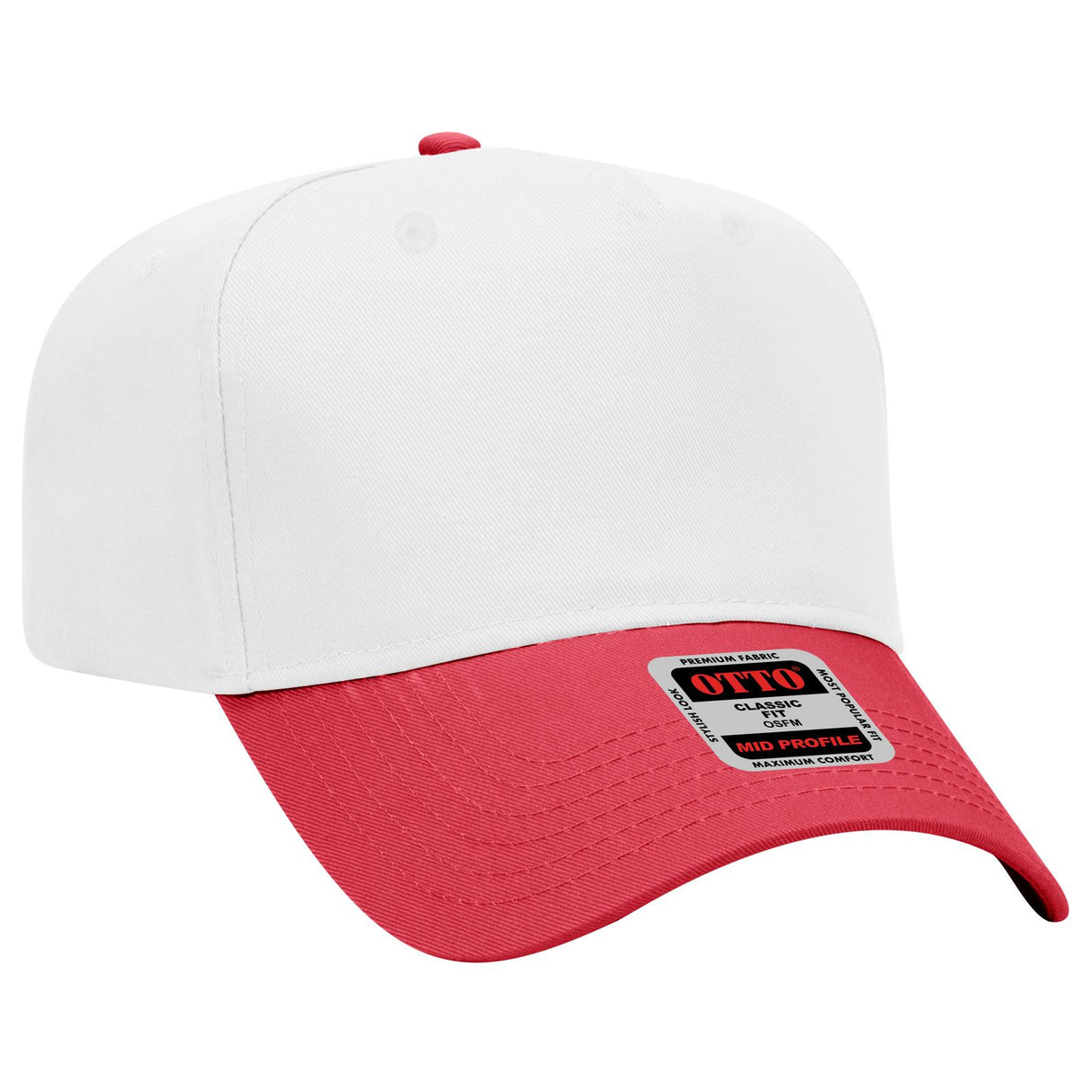 OTTO CAP 5 Panel Mid Profile Baseball Cap-AKD Ink