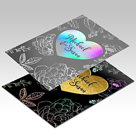 Dual Raised RSVP printed by AKD Ink