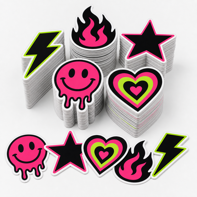 Custom economy stickers product mockup