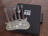 RICK NIELSEN™ Five-Neck Checkered Mini Guitar Replica Collectible - Officially Licensed