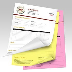 3-part NCR Forms w Variable Numbering printed by AKD Ink