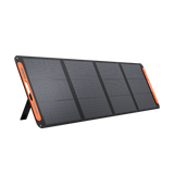 Jackery SolarSaga 200W portable solar panel for outdoor charging, with multiple solar cells and rugged design.