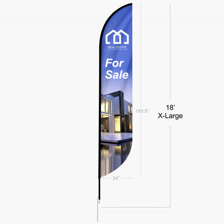 Convex Feather Flag - X-Large 18 ft