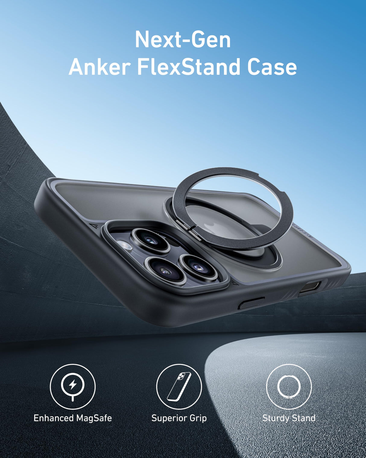 Anker MagGo Magnetic Case with Stand (360° Ring Stand) - AKD Ink