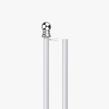 Custom pole flag pole and mounting bracket