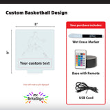 mr.BriteSign Basketball Boy Dribbling