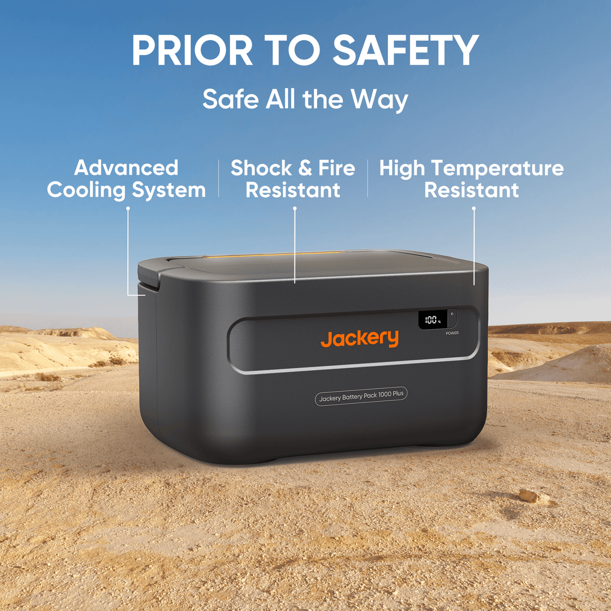 Refurbished Jackery Battery Pack 1000 Plus, a portable power bank with multiple charging ports for electronic devices.
