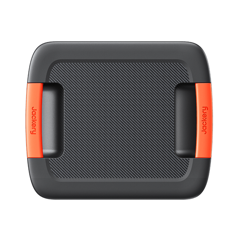 Jackery Battery Pack 3600 Plus in a stylish handbag, portable power bank with multiple charging ports for on-the-go energy.