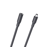 Jackery DC extension cable for solar panel connection, shown with black cable and connectors on a plain background.