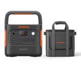 Jackery Explorer 2000 V2 portable power station with multiple outlets and digital display for versatile outdoor and home power use.