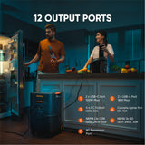 Jackery Whole-Home Backup Kit 5000 Plus with 20kWh capacity, featuring solar panels and portable power station for emergency backup