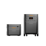 Jackery Explorer 5000 Plus portable power station with 10kWh capacity, featuring multiple outlets and a rugged design for outdoor use.