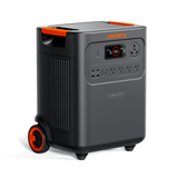 Jackery HomePower 3600 Plus solar generator with multiple ports and digital display, outdoor or emergency power solution.