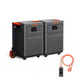 Jackery Solar Generator HomePower 3600 Plus with multiple outlets and digital display, portable power station for home and outdoor use.