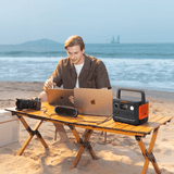 Jackery Solar Generator 300 v2 portable power station with solar panels and multiple output ports for outdoor energy needs