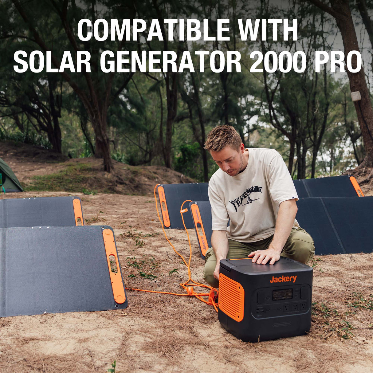 Jackery Solar Panel Connector for handheld devices, durable and portable for outdoor solar power setups.