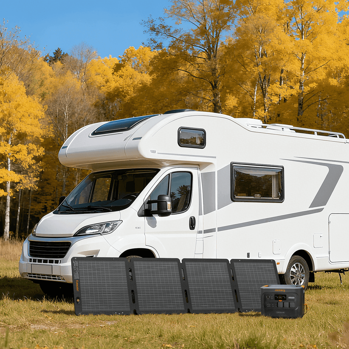 Jackery SolarSaga 100 Air portable solar panel outdoors, foldable design with solar cells for efficient energy collection.