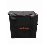 Jackery upgraded large carrying case for handbags, black nylon exterior with zipper closure and handle for easy transport.