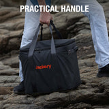 Jackery upgraded large carrying case for handbags, black nylon material with zipper closure and handle for easy transport.