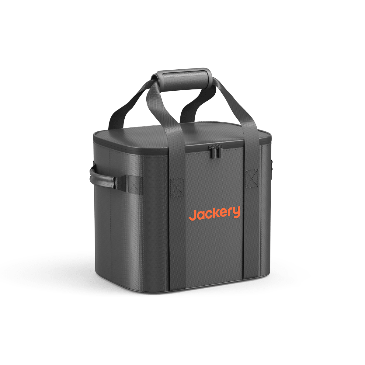 Jackery upgraded carrying case for handbags, compact design with sturdy handle and zipper closure, black color for easy transport