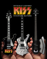 Officially Licensed KISS® SET of 3 Miniature Guitar Models - AXE - ICEMAN - LOGO ICEMAN