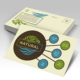 Natural Postcards printed by AKD Ink