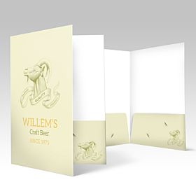 Natural Presentation Folder printed by AKD Ink