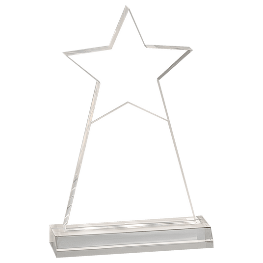 CLEAR ACRYLIC STAR OBELISK