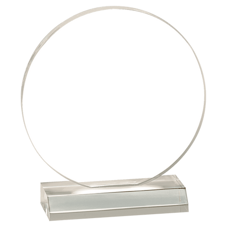 CLEAR ACRYLIC CIRCLE W/CLEAR BASE-AKD Ink