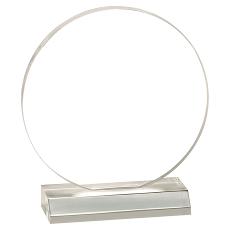 CLEAR ACRYLIC CIRCLE W/CLEAR BASE-AKD Ink
