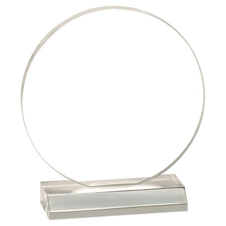 CLEAR ACRYLIC CIRCLE W/CLEAR BASE-AKD Ink