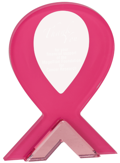 PINK RIBBON STAND-UP ACRYLIC