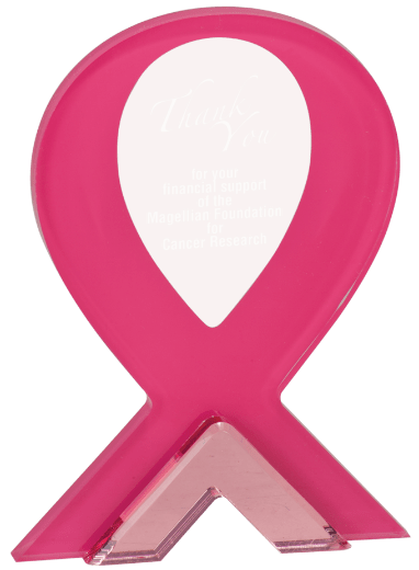 pink ribbon stand up acrylic - Pink Ribbon Stand Up Acrylic Display ...