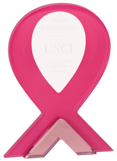 PINK RIBBON STAND-UP ACRYLIC