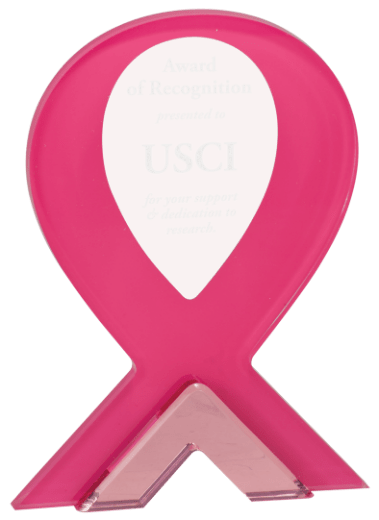 PINK RIBBON STAND-UP ACRYLIC-AKD Ink