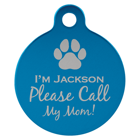 Round Pet Tag